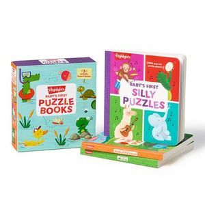 Baby's First Puzzle Books: Interactive Board Books for Babies and Toddlers, 3 Fu